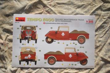 MiniArt 38063 Tempo E400 railway maintenance truck with personnel