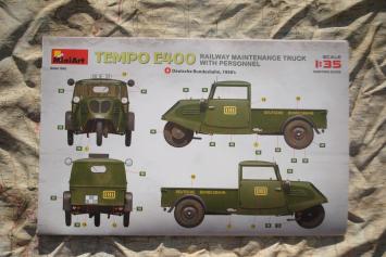 MiniArt 38063 Tempo E400 railway maintenance truck with personnel