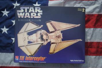AMT-ERTL 8770 TIE Interceptor Limited Edition Gold Plated