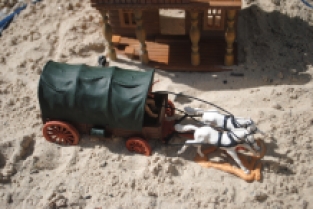 Timpo Toys G.211 Covered wagon with coachman, 2nd version