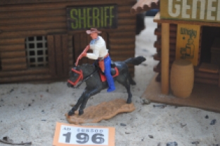 Timpo Toys O.196 Cowboy riding on horse 2nd version