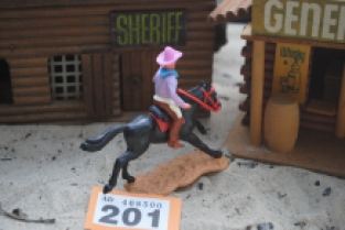 Timpo Toys O.201 Cowboy riding on horse 2nd version