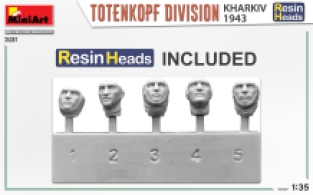 Mini Art 35397 TOTENKOPF Division 'KHARKOV 1943' RESIN HEADS