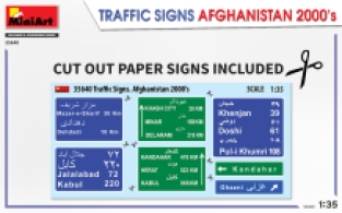 Mini Art 35640 TRAFFIC SIGNS AFGHANISTAN 2000’s