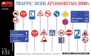 Mini Art 35640 TRAFFIC SIGNS AFGHANISTAN 2000’s