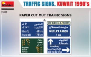 Mini Art 35631 TRAFFIC SIGNS KUWAIT 1990's