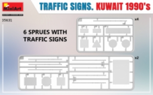 Mini Art 35631 TRAFFIC SIGNS KUWAIT 1990's