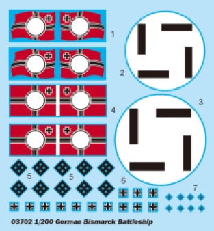 Trumpeter 03702 German BISMARCK Battleship