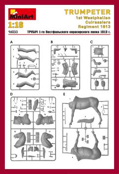 MiniArt 16033 TRUMPETER 1st Westphalian Cuirassiers Regiment 1813