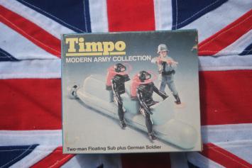 Timpo Toys 760 Two-man Floating Sub plus German Soldier 'Modern Army Collection' 