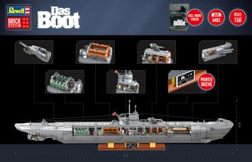 Revell 00960 U-Boot Das Boot Type VII C U-96 - Brick System