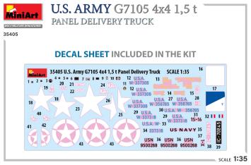 MiniArt 35405 U.S. Army G7105 4x4 1,5 t Panel Delivery Truck