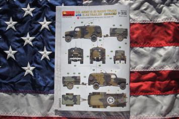 MiniArt 35418 U.S. Army K-51 Radio Truck with K-52 Trailer Interior Kit