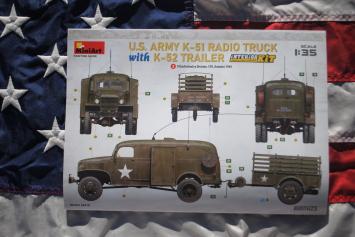 MiniArt 35418 U.S. Army K-51 Radio Truck with K-52 Trailer Interior Kit