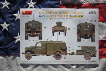 MiniArt 35418 U.S. Army K-51 Radio Truck with K-52 Trailer Interior Kit