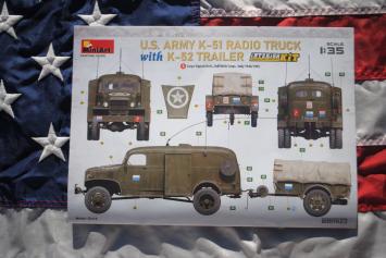 MiniArt 35418 U.S. Army K-51 Radio Truck with K-52 Trailer Interior Kit