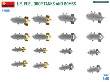 MiniArt 49015 U.S. Fuel Drop Tanks and Bombs