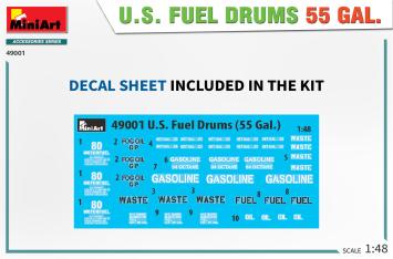 Mini Art 49001 U.S. FUEL DRUMS 55 GAL.