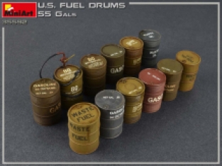 Mini Art 35592 U.S. FUEL DRUMS 55 GALS.