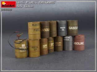 Mini Art 35592 U.S. FUEL DRUMS 55 GALS.