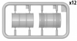 Mini Art 35592 U.S. FUEL DRUMS 55 GALS.