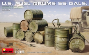 Mini Art 35592 U.S. FUEL DRUMS 55 GALS.