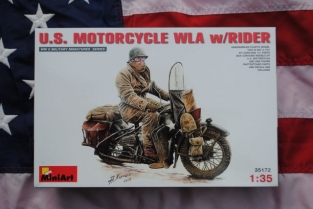 Mini Art 35172 U.S. MOTORCYCLE WLA with RIDER