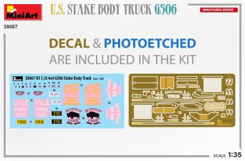 MiniArt 38067 U.S. Stake Body Truck G506