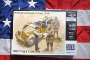 Master Box MB35161 US Paratroopers and Civilians, 1945 'Hitching a ride'