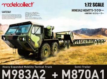Modelcollect UA72361 USA M983A2 HEMTT Tractor & M870A1 Semi-trailer