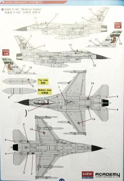 Academy 12541 USAF F-16C 