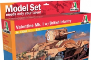 Italeri 73006 Valentine Mk.I with British Infantry