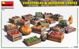 Mini Art 35629 VEGETABLES & WOODEN CRATES