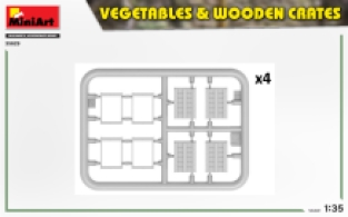 Mini Art 35629 VEGETABLES & WOODEN CRATES