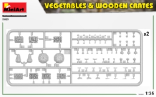 Mini Art 35629 VEGETABLES & WOODEN CRATES