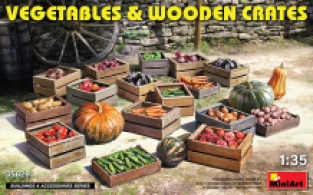 Mini Art 35629 VEGETABLES & WOODEN CRATES