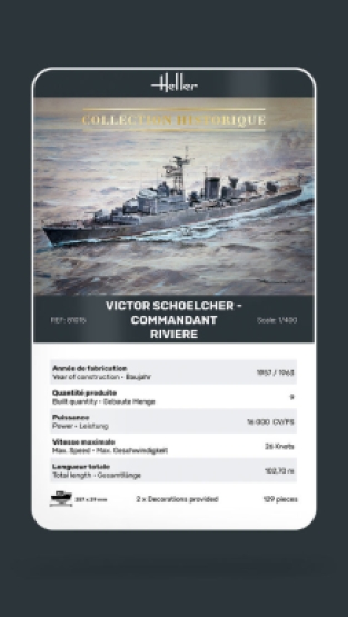 Heller 81015 Victor Schoelcher - Commandant Riviere