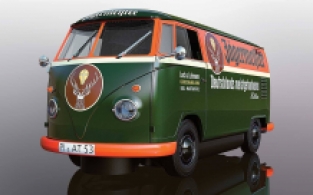 ScaleXtric C3938 VOLKSWAGEN GESLOTEN BESTELWAGEN T1B - Jägermeister GROEN