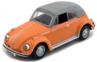 Cararama 711ND-VW02 VW Kever Cabriolet (Closed Top) Orange/Gris