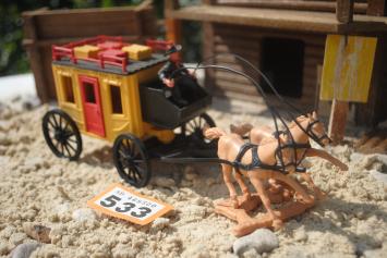 Timpo Toys O.533 Wells Fargo Stagecoach with coachman, 2nd version