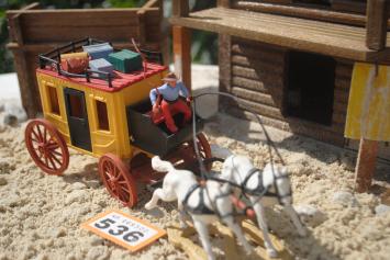 Timpo Toys O.536 Wells Fargo Stagecoach with coachman, 2nd version