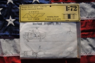 AIRWAYS VAC FORM Westland Dragonfly HR.3 