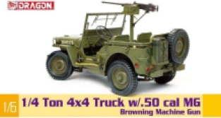 Dragon 75052 Willys Jeep 1/4 Ton 4x4 Truck w/.50 cal MG