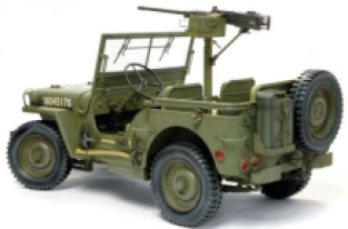 Dragon 75052 Willys Jeep 1/4 Ton 4x4 Truck w/.50 cal MG