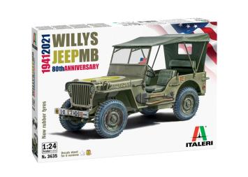 Italeri 3635 Willys Jeep MB 80th Anniversary 1941-2021