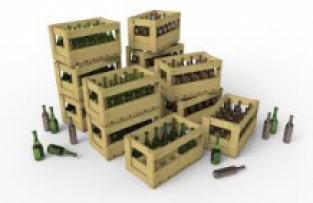 Mini Art 35571 WINE BOTTLES & WOODEN CRATES