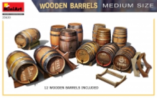 Mini Art 35630 WOODEN BARRELS 'Medium Size'