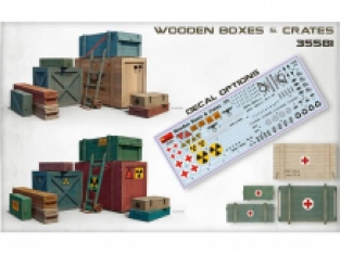 Mini Art 35581 WOODEN BOXES & CRATES