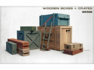 Mini Art 35581 WOODEN BOXES & CRATES