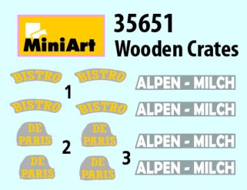 MiniArt 35651 Wooden Crates